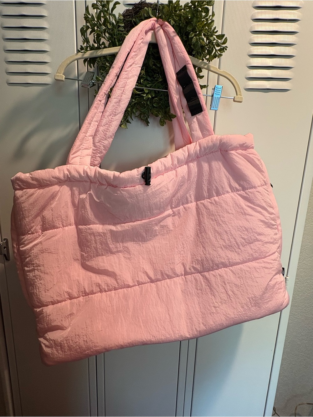 Free People Movement Women's Light Pink Cool & Cozy Large Tote Bag